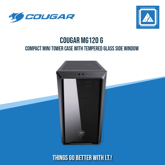 COUGAR MG120 G | COMPACT MINI TOWER CASE WITH TEMPERED GLASS SIDE WINDOW COUGAR MG120 G | COMPACT MINI TOWER CASE WITH TEMPERED GLASS SIDE WINDOW